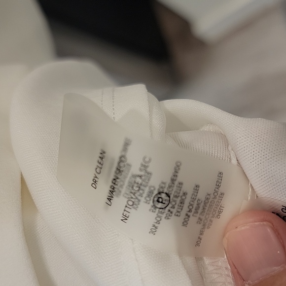 NWT Calvin Klein White Bow Dress - Picture 8 of 10